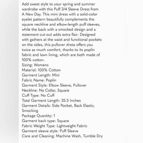 NWT a new day orange dress size large with smocked and cut out back - Picture 4 of 11